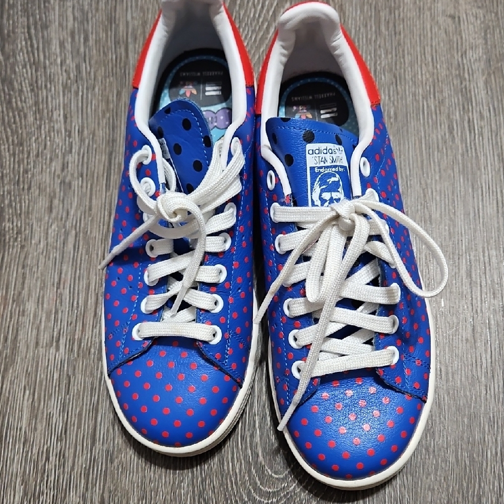 adidas Stan Smith Men's Blue with Red Dot Athletic Shoes